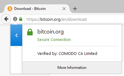 Verify secure connection